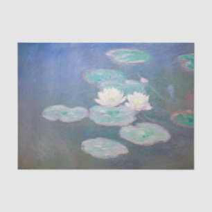 Claude Monet - Wasserlilien, Abend-Effekt Seidenpapier
