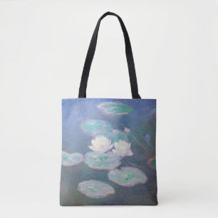 Claude Monet - Wasserlilien, Abend-Effekt Tasche