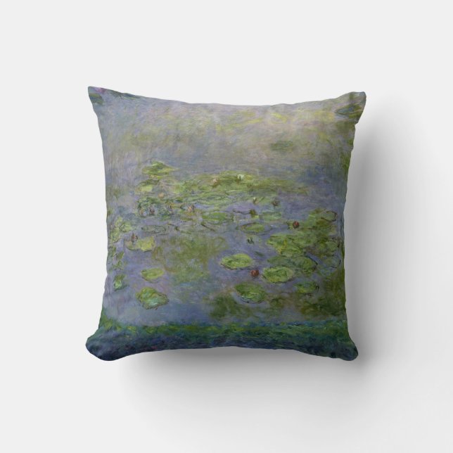 Claude Monet ~ Wasserlilien Cushions Kissen (Vorderseite)