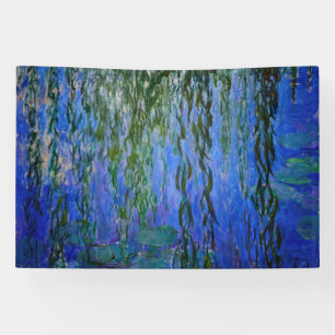 Claude Monet - Wasserlilien mit weinender Weide Banner