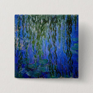 Claude Monet - Wasserlilien mit weinender Weide Button