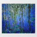 Claude Monet - Wasserlilien mit weinender Weide Fensteraufkleber<br><div class="desc">Wasserhähne mit weinenden Weidenzweigen / Nympheas avec rameaux de saule von Claude Monet in den Jahren 1916-1919</div>