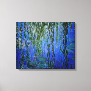 Claude Monet - Wasserlilien mit weinender Weide Leinwanddruck