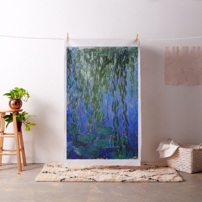 Claude Monet - Wasserlilien mit weinender Weide Stoff (Beispiel)
