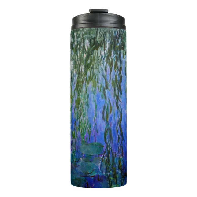 Claude Monet - Wasserlilien mit weinender Weide Thermosbecher (Vorderseite)