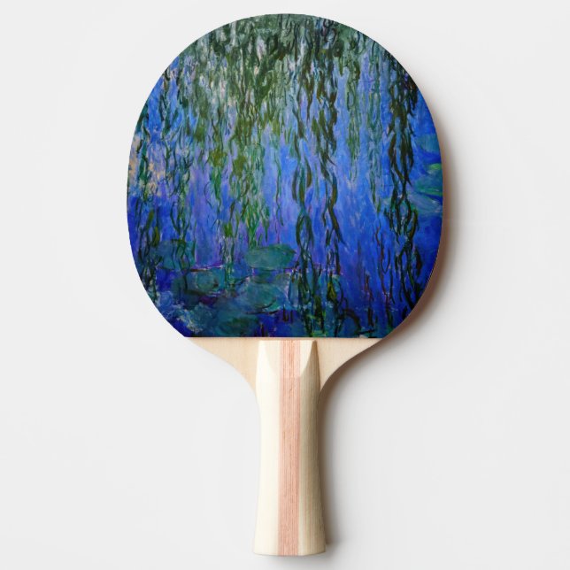 Claude Monet - Wasserlilien mit weinender Weide Tischtennis Schläger (Vorderseite)