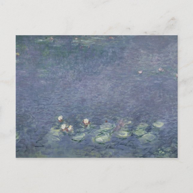 Claude Monet | Wasserlilien: Morgen, 1914-18 Postkarte (Vorderseite)
