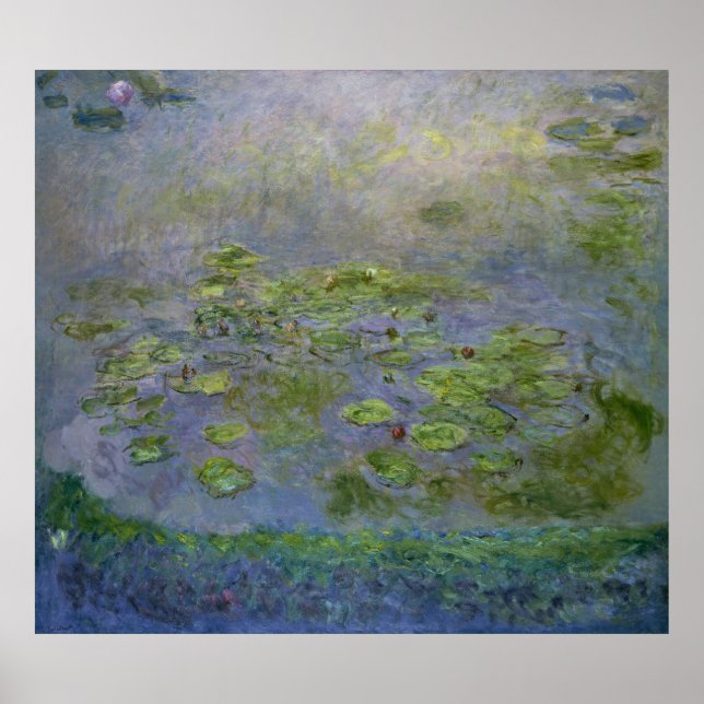 Claude Monet ~ Wasserlilien Poster (Vorne)