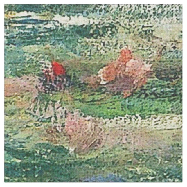 Claude Monet - Wasserlilien Stoff (Nahaufnahme)