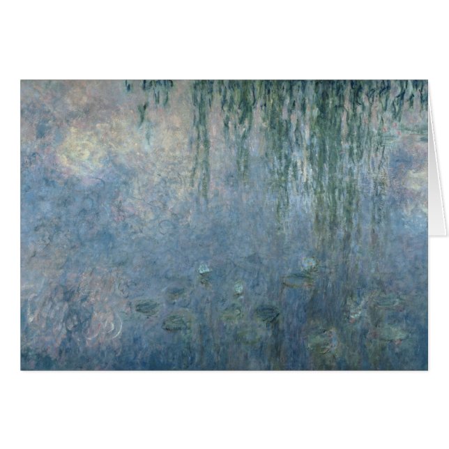 Claude Monet | Wasserlilien: Willow am Morgen (Vorderseite (Horizontal))
