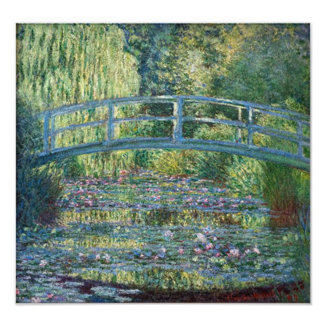 Claude Monet - Wasserliliensee, grüne Harmonie Fotodruck (Vorne)