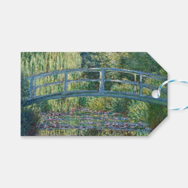 Claude Monet - Wasserliliensee, grüne Harmonie Geschenkanhänger (Vorderseite (Horizontal))