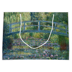 Claude Monet - Wasserliliensee, grüne Harmonie Große Geschenktüte