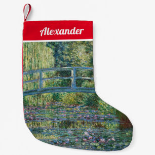 Claude Monet - Wasserliliensee, grüne Harmonie Kleiner Weihnachtsstrumpf