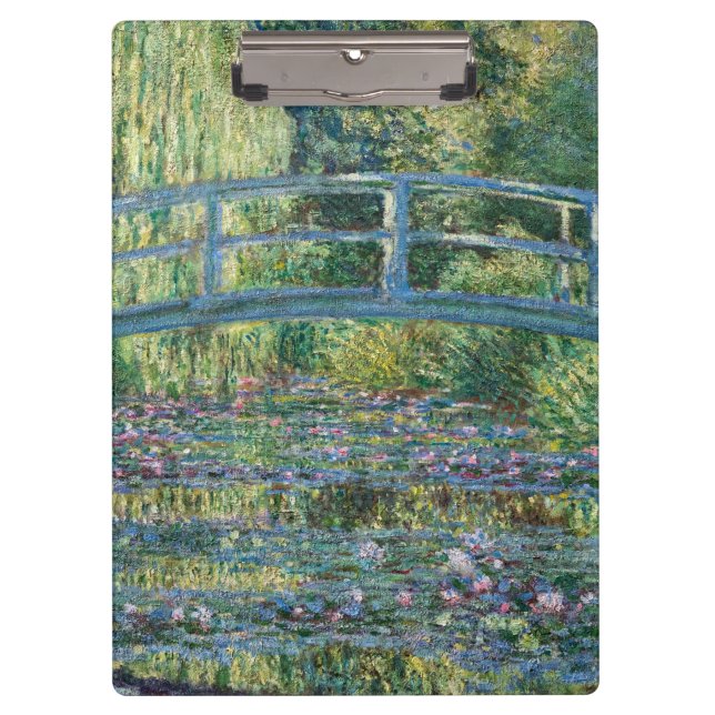 Claude Monet - Wasserliliensee, grüne Harmonie Klemmbrett (Vorderseite)