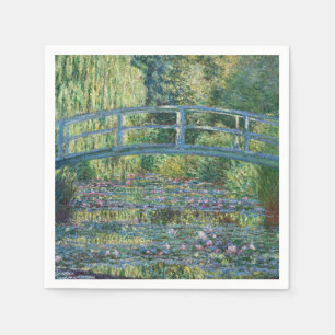 Claude Monet - Wasserliliensee, grüne Harmonie Serviette