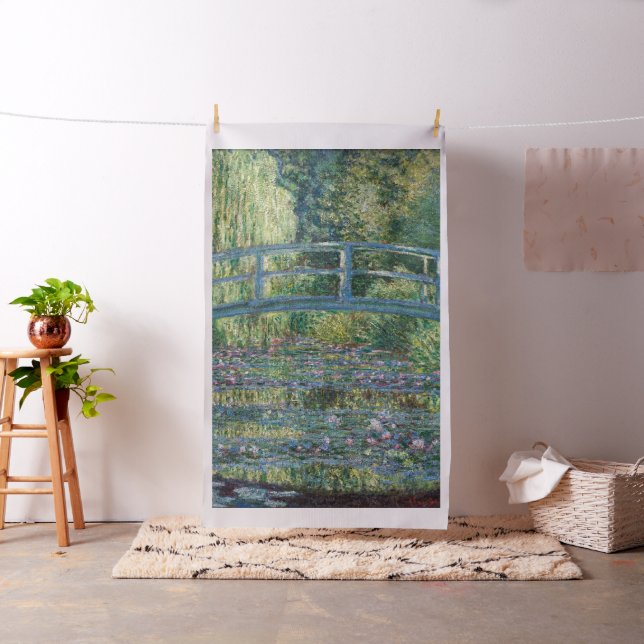 Claude Monet - Wasserliliensee, grüne Harmonie Stoff (Beispiel)