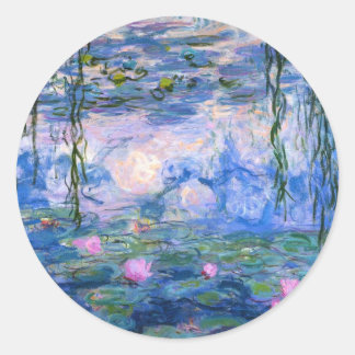 Claude Monet Water Lilien 1919 Runder Aufkleber