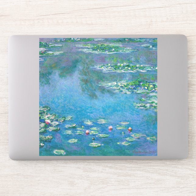 Claude Monet - Water Lilies 1906 Aufkleber (Computer)