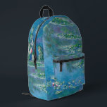 Claude Monet - Water Lilies 1906 Bedruckter Rucksack<br><div class="desc">Water Lilies (Nympheas) - Claude Monet, Oil on Leinwand, 1906</div>
