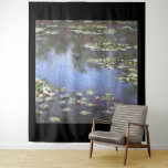 Claude Monet, Water Lilies, 1906, Blue Wandteppich<br><div class="desc">Tapestry mit dem Claude Monet Kunstgemälde namens "Water Lilies" mit schwarzer Grenze. "Water Lilies", ein Gemälde aus dem Jahre 1906, ist ein Gemälde mit weißen und rosa Seerosen auf einem grünen und blauen Hintergrund. Personalisierbar.</div>
