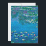 Claude Monet - Water Lilies 1906 Feiertagskarte<br><div class="desc">Claude Monet - Water Lilies 1906. Berühmte Kunstmalerei.</div>