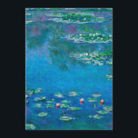 Claude Monet - Water Lilies 1906 Feiertagskarte<br><div class="desc">Claude Monet - Water Lilies 1906.</div>