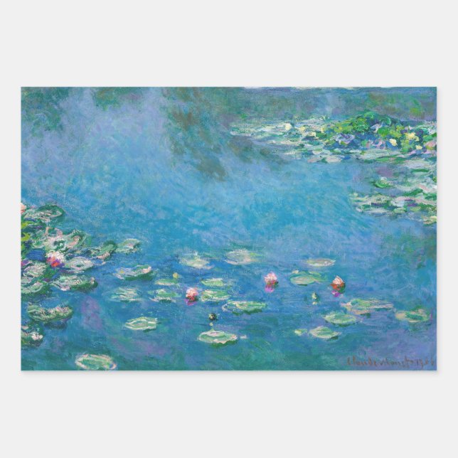 Claude Monet - Water Lilies 1906 Geschenkpapier Set (Vorderseite)