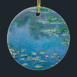 Claude Monet - Water Lilies 1906 Keramik Ornament<br><div class="desc">Water Lilies (Nympheas) - Claude Monet,  Oil on Leinwand,  1906</div>