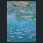 Claude Monet - Water Lilies 1906 Klemmbrett<br><div class="desc">Water Lilies (Nympheas) - Claude Monet,  Oil on Leinwand,  1906</div>