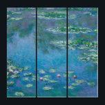 Claude Monet - Water Lilies 1906 Triptychon<br><div class="desc">Water Lilies (Nympheas) - Claude Monet, Oil on Leinwand, 1906</div>