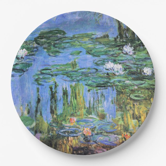 Claude Monet - Water Lilies, 1914-1915 Pappteller (Vorderseite)