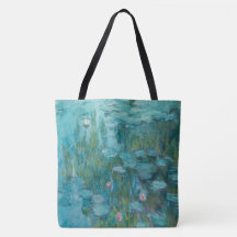 Claude Monet, Water Lilies, 1915, Aqua Blue