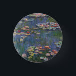Claude Monet Water Lilies 1916 Kunst Button<br><div class="desc">Claude Monet Water Lilies 1916 Schaltfläche "Fine Art"</div>