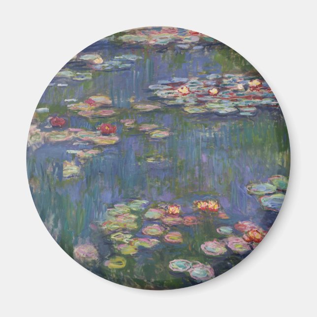 Claude Monet Water Lilies 1916 Kunst Magnet (Vorne)