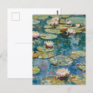 Claude Monet Water Lilies 1916 Kunst Postkarte