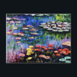 Claude Monet Water Lilies 1916 Kunstkunst Postkarte<br><div class="desc">Claude Monet Water Lilies 1916 Kunsthandwerk Postkarte</div>