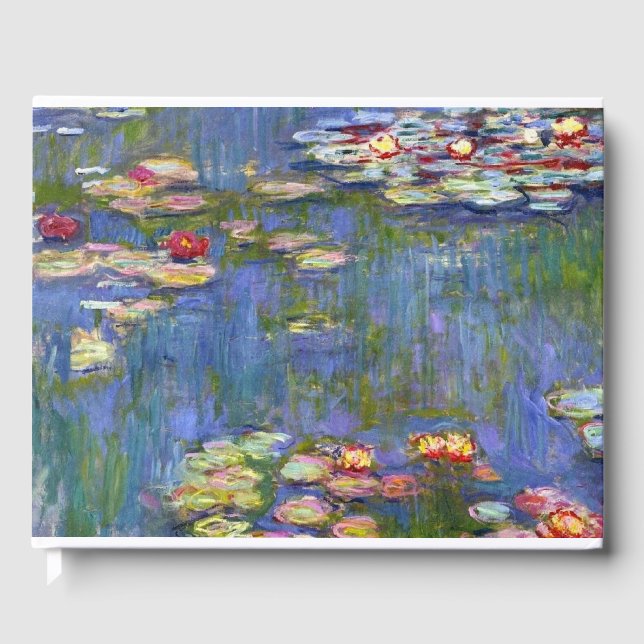 Claude Monet Water Lilies 1916 wiederhergestellt Gästebuch (Vorderseite)