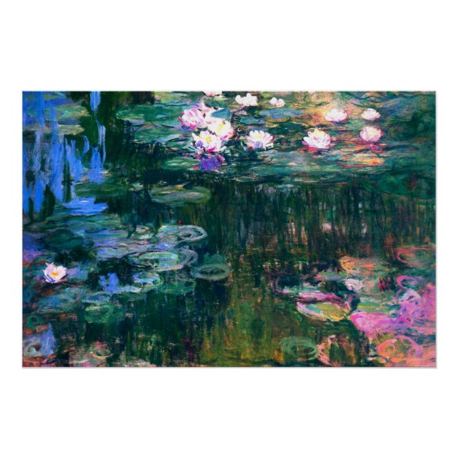 Claude Monet - Water Lilies (1917) Poster (Vorderseite)
