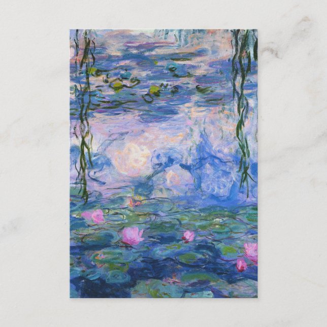 Claude Monet - Water Lilies 1919 Begleitkarte (Vorderseite)