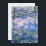 Claude Monet - Water Lilies 1919 Dankeskarte<br><div class="desc">Claude Monet - Water Lilies 1919 . Berühmte Kunstmalerei.</div>