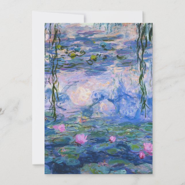 Claude Monet - Water Lilies 1919 Einladung (Vorderseite)