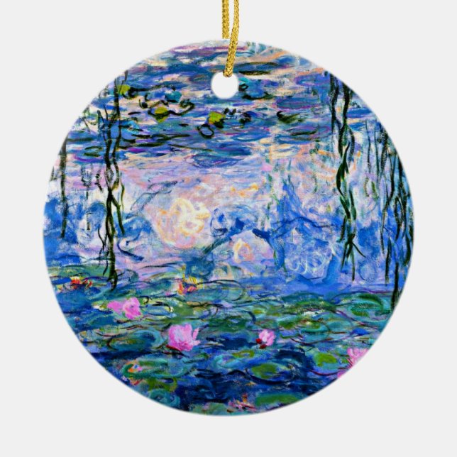 Claude Monet - Water Lilies, 1919, Keramik Ornament (Vorne)