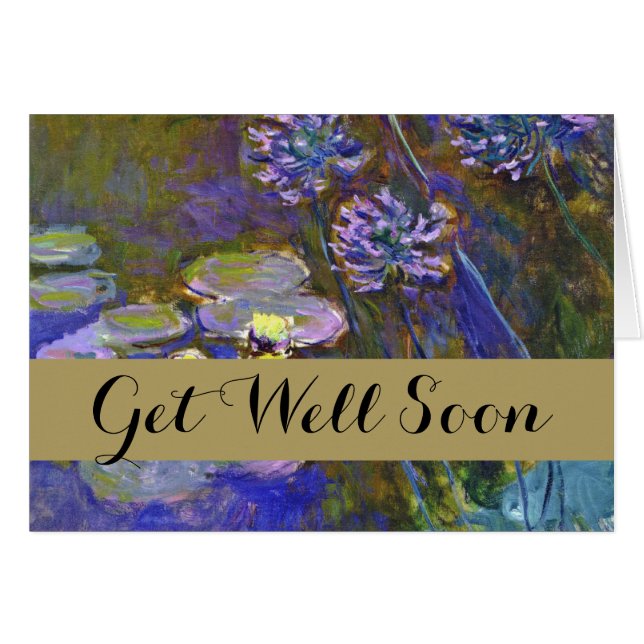 Claude Monet Water Lilies Agapanthus (Vorderseite (Horizontal))