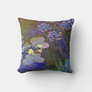 Claude Monet Water Lilies Agapanthus Kissen