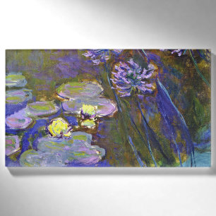 Claude Monet Water Lilies Agapanthus Namenschild