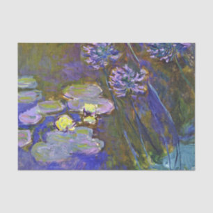 Claude Monet Water Lilies Agapanthus Seidenpapier