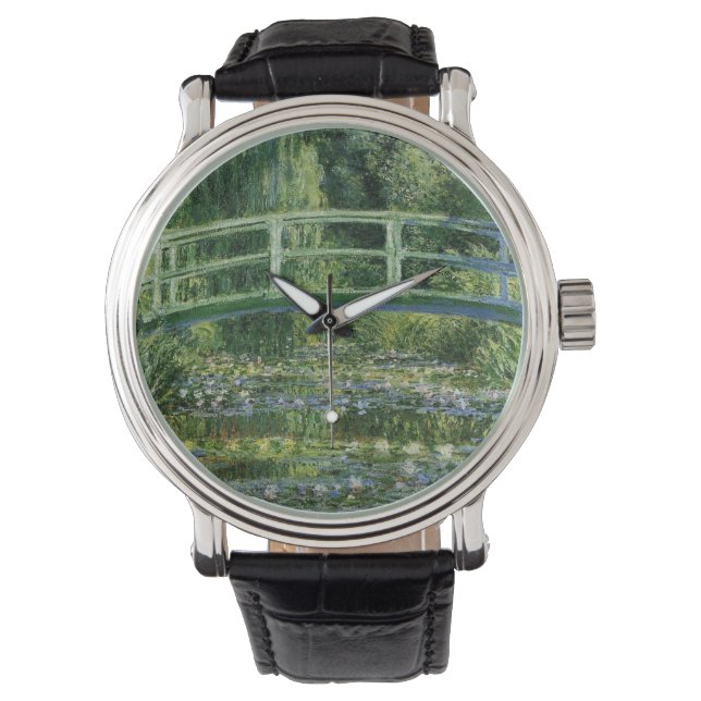 Claude Monet Water Lilies Armbanduhr (Vorderseite)