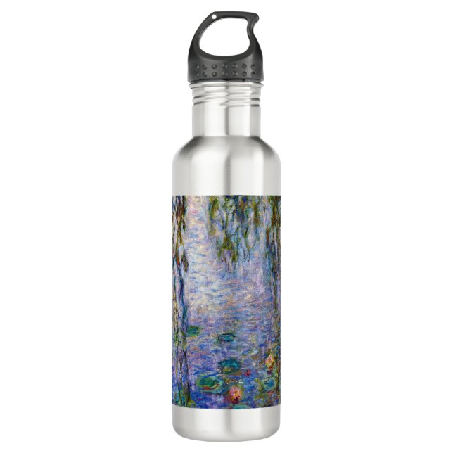 Claude Monet - Water Lilies Edelstahlflasche (Vorderseite)