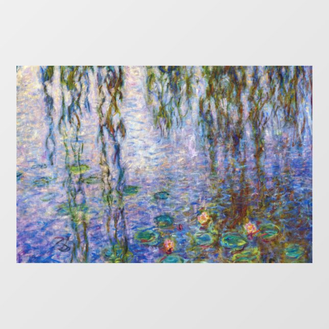 Claude Monet - Water Lilies Fensteraufkleber (Blatt)